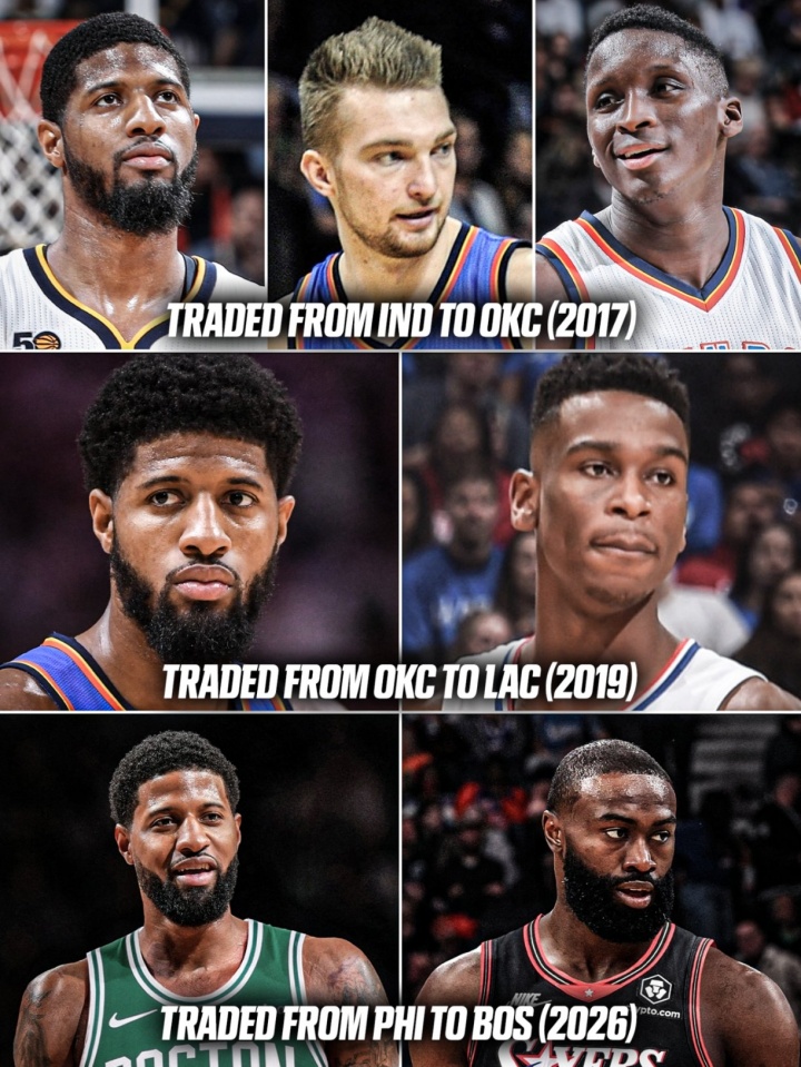 乔治生涯三次交易筹码盘点:换回1MVP+3全明星+9选秀权