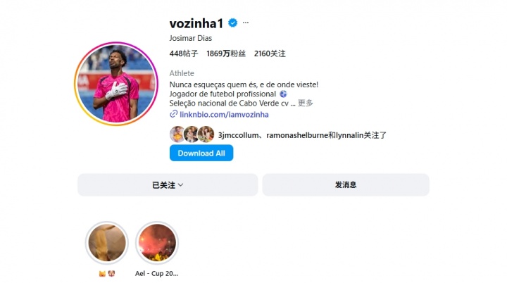 8扑救封梅西任意球+单刀，佛得角门将沃齐尼亚社媒粉丝数突破1871万