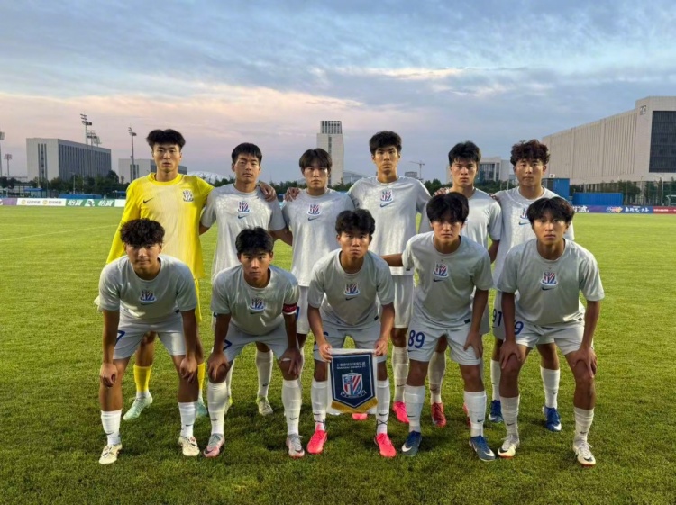 陈金铎小角度破门,申花U20客场2-1力克津门虎