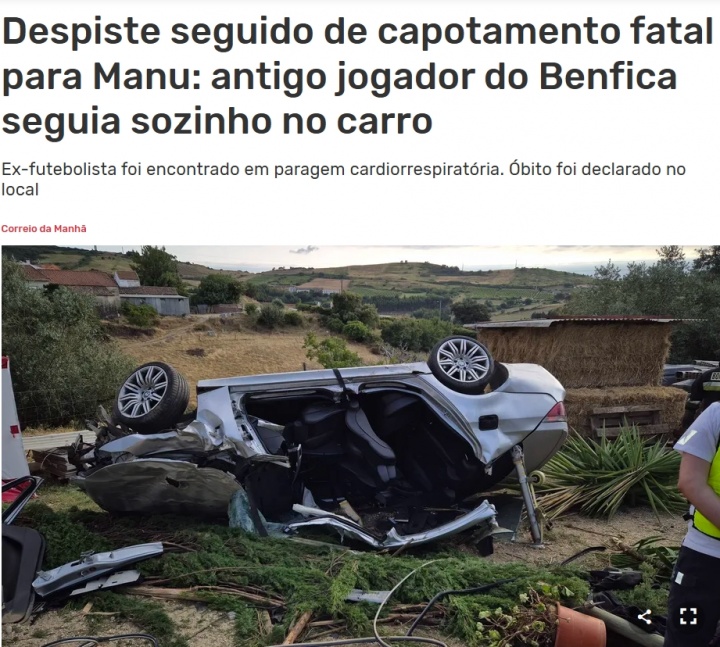 前国安外援马努车祸身亡 车辆侧翻致心脏呼吸骤停
