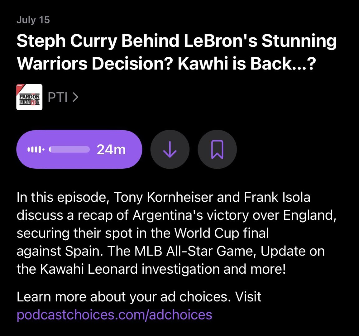 ESPN节目标题惊现詹姆斯加盟勇士 实际内容毫不相干 ESPN节目标题惊现詹姆斯加盟勇士 实际内容毫不相干